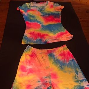 Tye dye short set